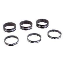 Ritchey WCS Headset Stack Spacer - 1-1/8" 3x5mm 3x10mm Carbon Gloss BLK