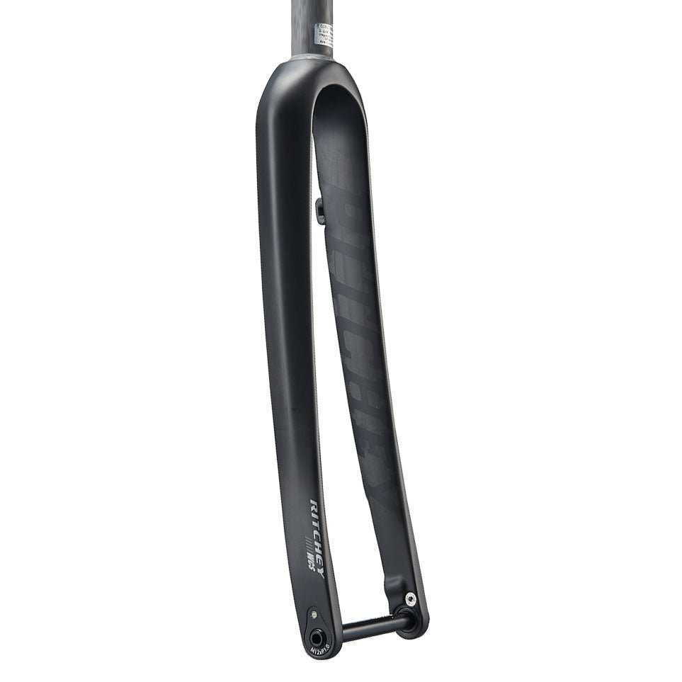 Ritchey WCS Carbon Gravel Fork - 1-1/8" 47mm Rake QR12 Flat Mount 2020 Model Matte Carbon