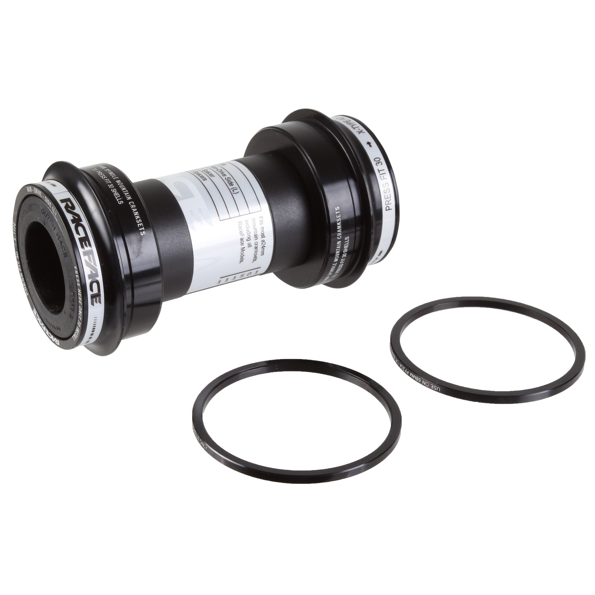 RaceFace EXI PF30 Bottom Bracket: 46mm ID x 73mm Shell x 24mm Spindle