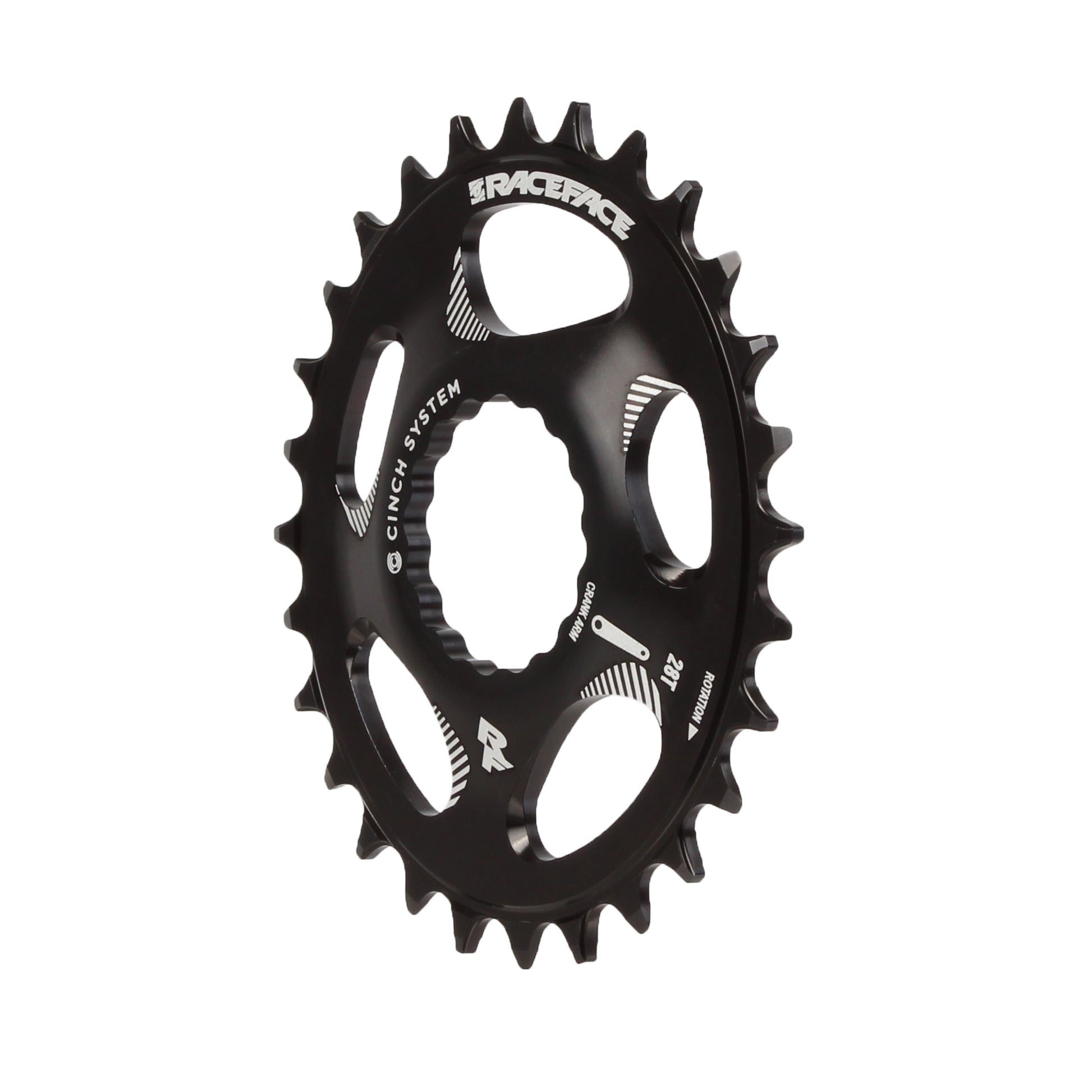 RaceFace Narrow Wide Oval Chainring: Direct Mount CINCH 28t Black