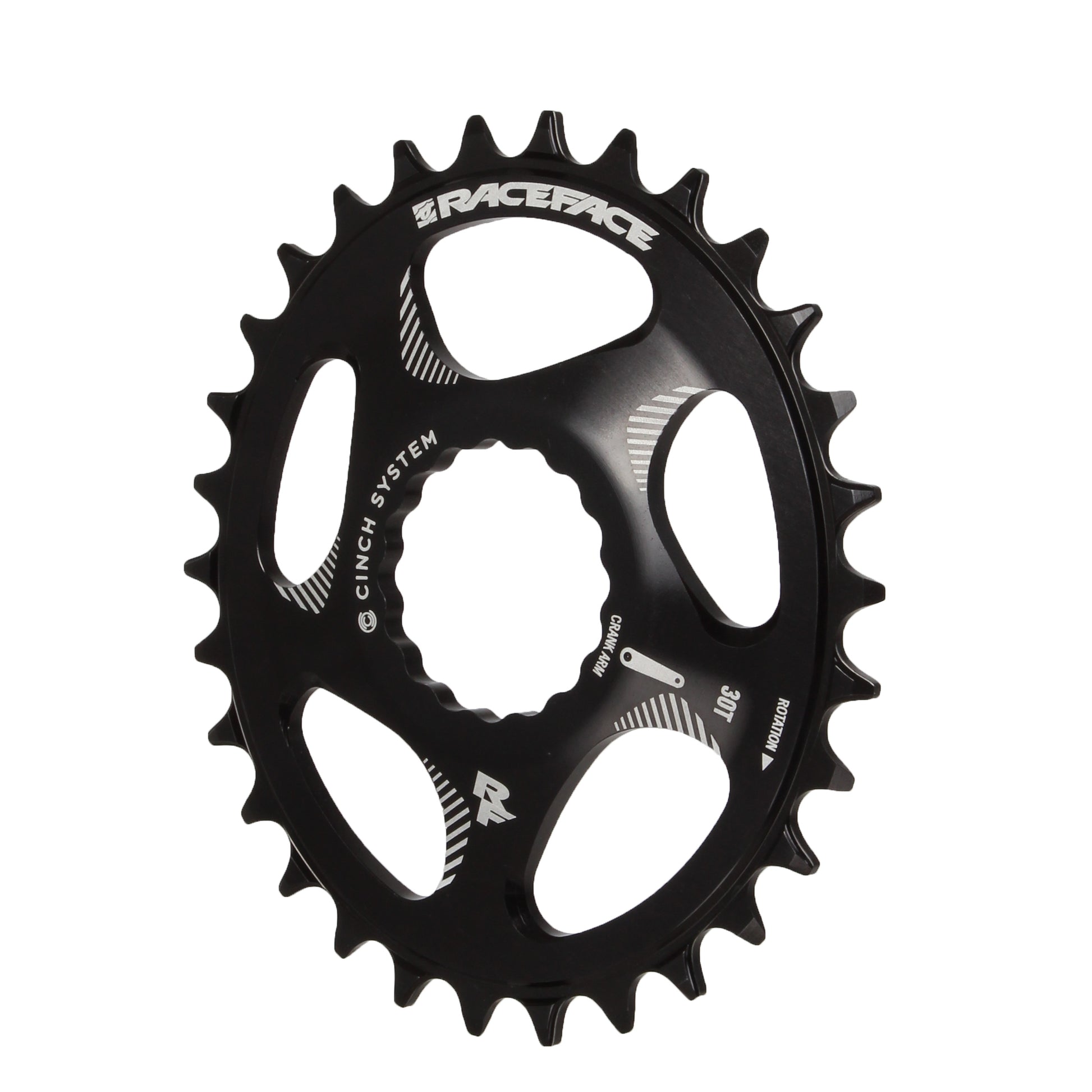 RaceFace Narrow Wide Oval Chainring: Direct Mount CINCH 30t Black