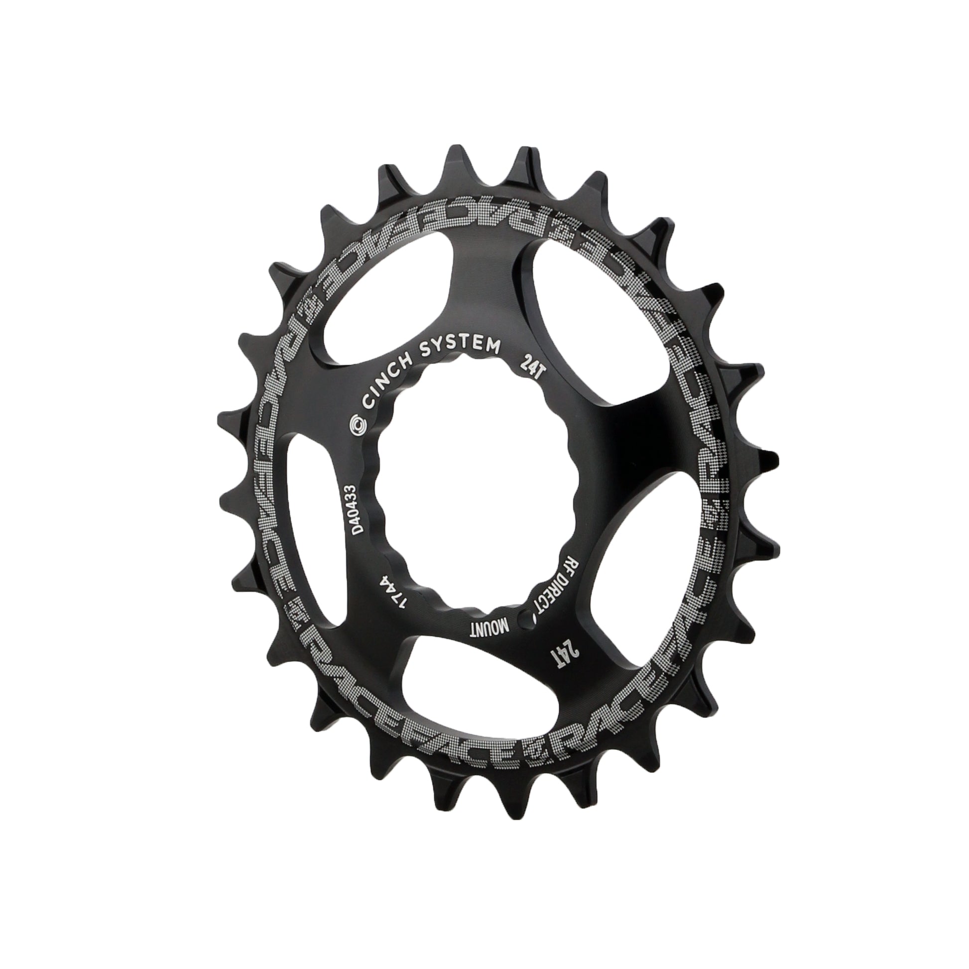 RaceFace Narrow Wide Chainring: Direct Mount CINCH 24t Black
