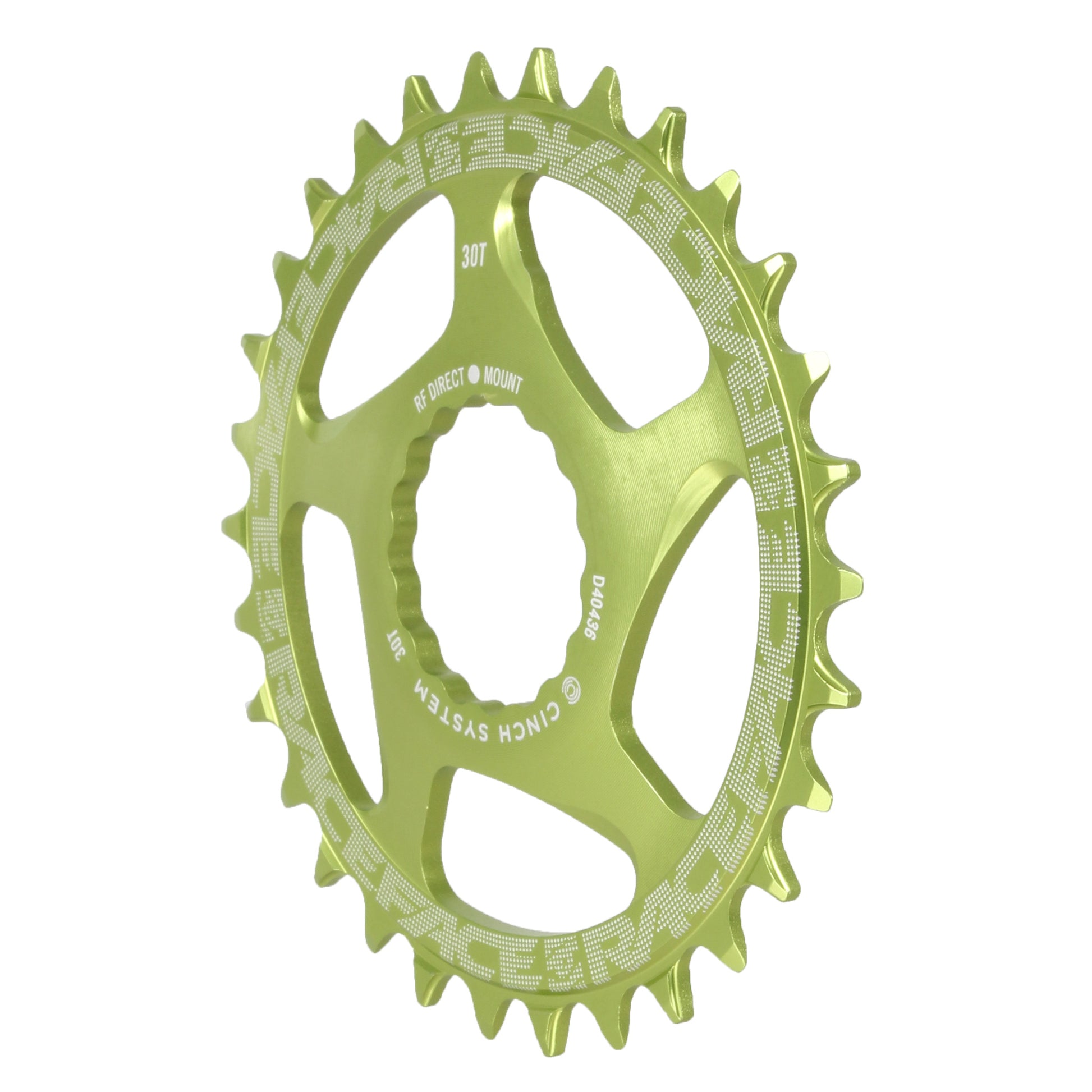 RaceFace Narrow Wide Chainring: Direct Mount CINCH 30t Green