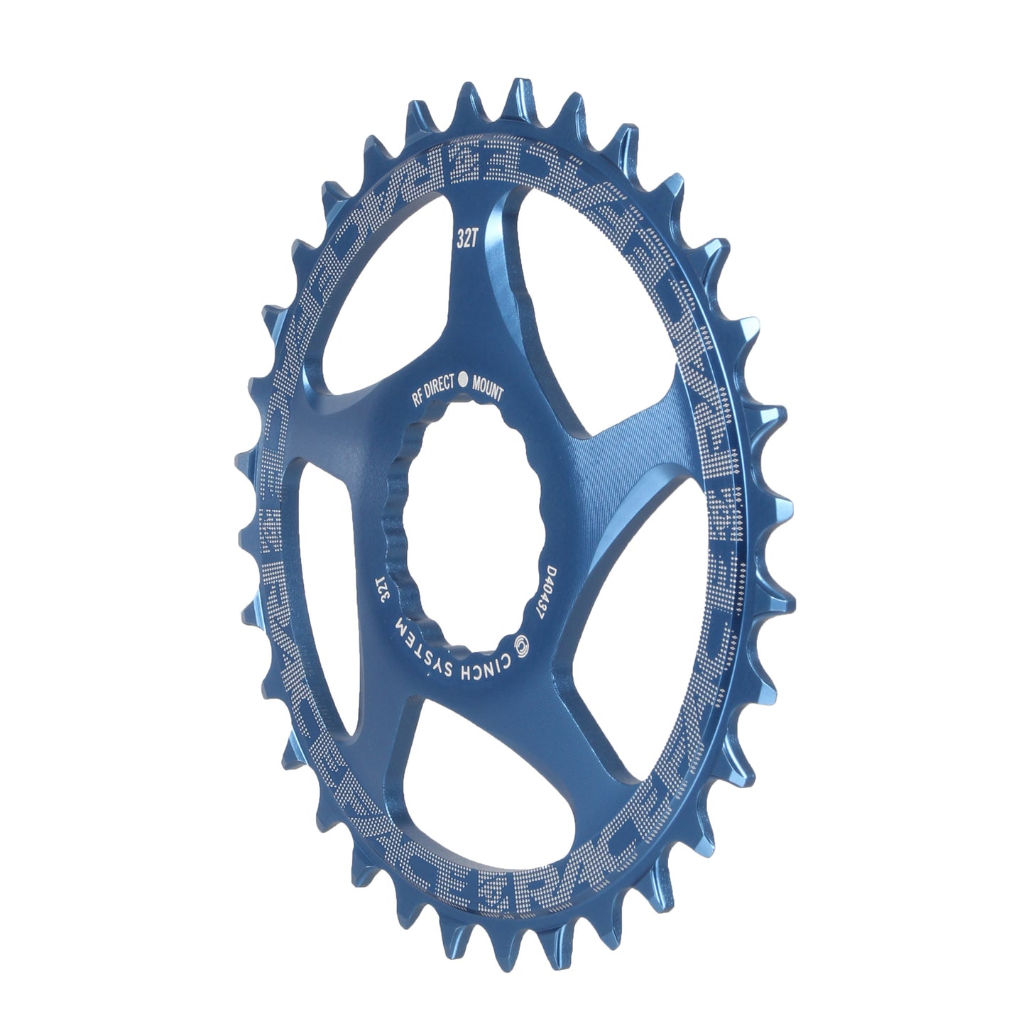 RaceFace Narrow Wide Chainring: Direct Mount CINCH 32t Blue