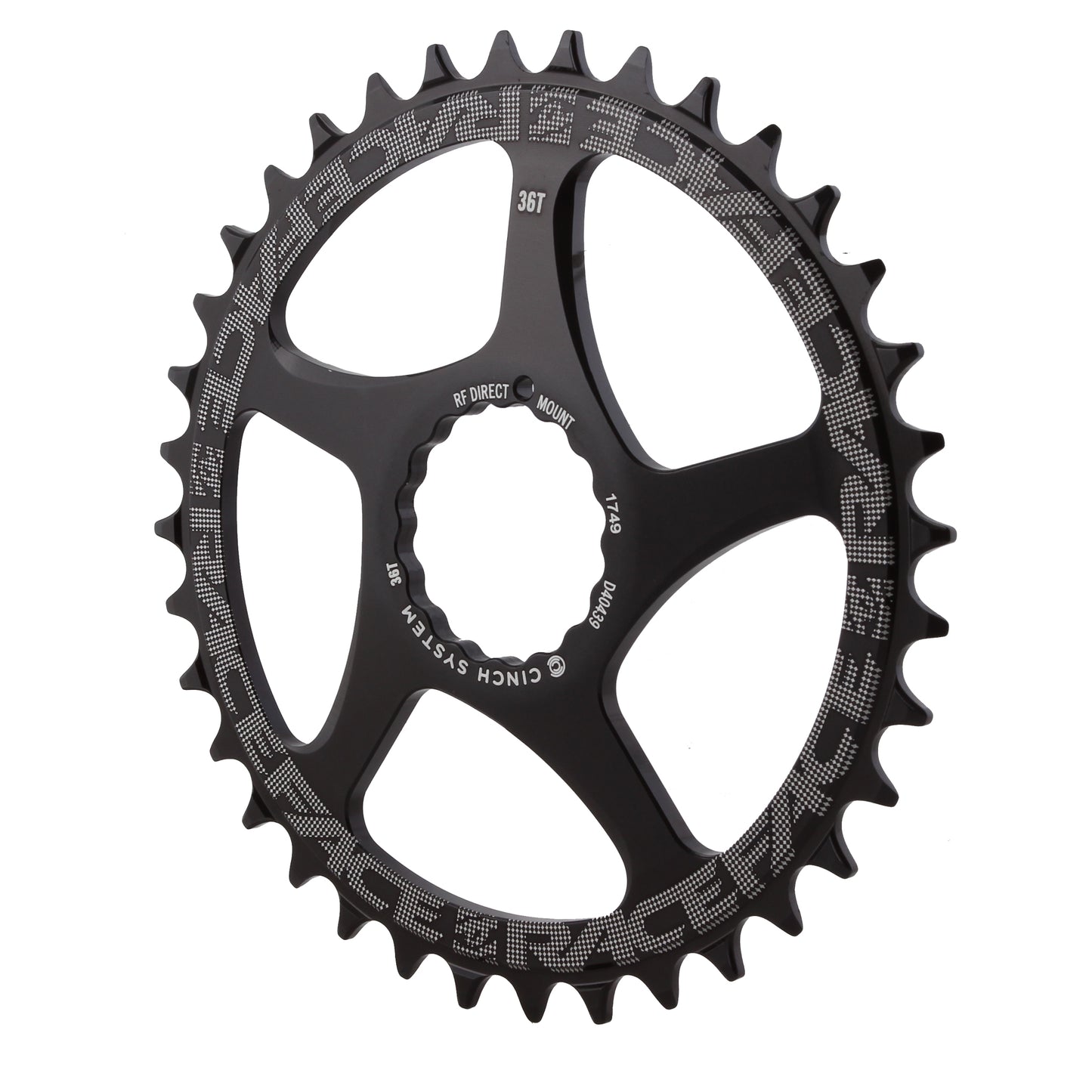 RaceFace Narrow Wide Chainring: Direct Mount CINCH 36t Black