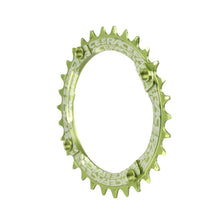 RaceFace Narrow Wide Chainring: 104mm BCD 30t Green