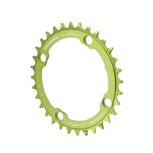 RaceFace Narrow Wide Chainring: 104mm BCD 32t Green