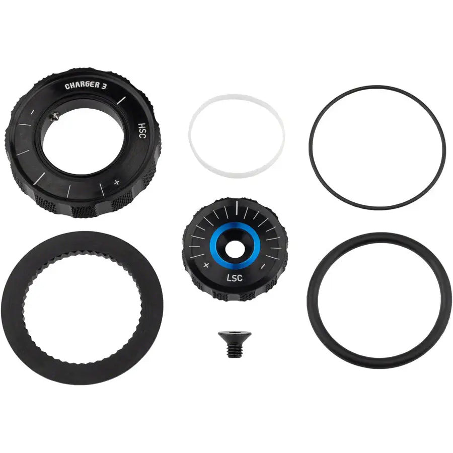 RockShox Compression Damper Knob Kit - Crown Lyrik Select+/Ult D1+ 2023+ Pike Select+/Ult C1+ 2023+