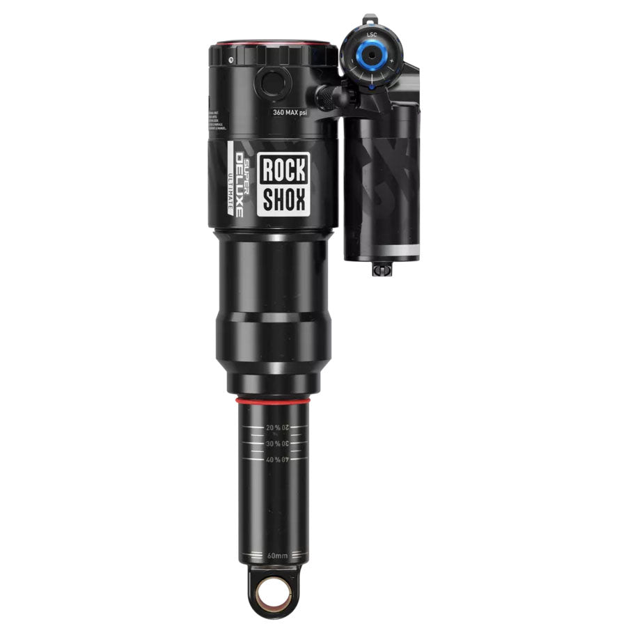 RockShox Super Deluxe Ultimate RC2T Rear Shock - 205 x 62.5 mm Linear Air 0 Neg/2 Pos Token Reb 55/Comp 30 L/O4 Standard Trunnion C2