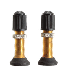 Stan's Tubeless Universal Valve Stems - Brass Regular Schrader Pair