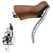 TRP Hylex RS Disc Brake Lever - Right Hand Lever Hydraulic Flat Mount Gum/Silver