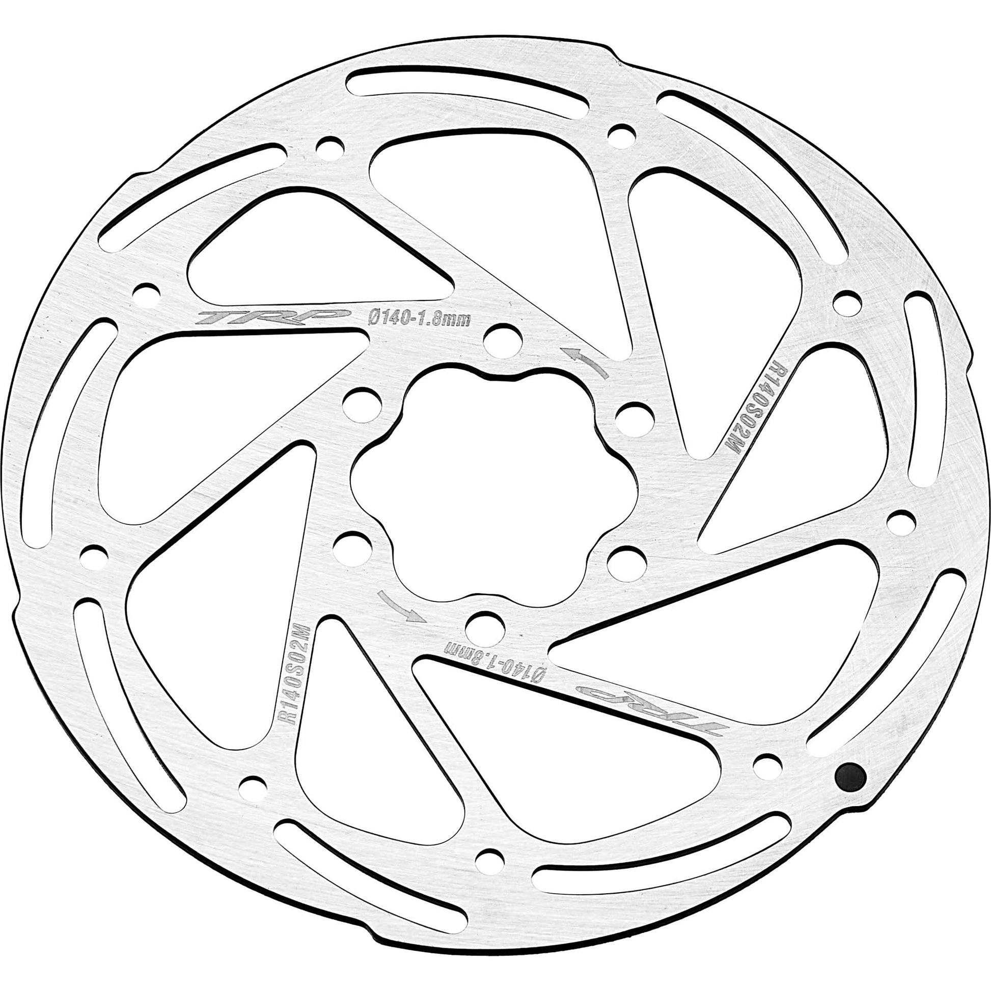 TRP R2 Disc Rotor - 140mm 6-Bolt 1.8mm Silver