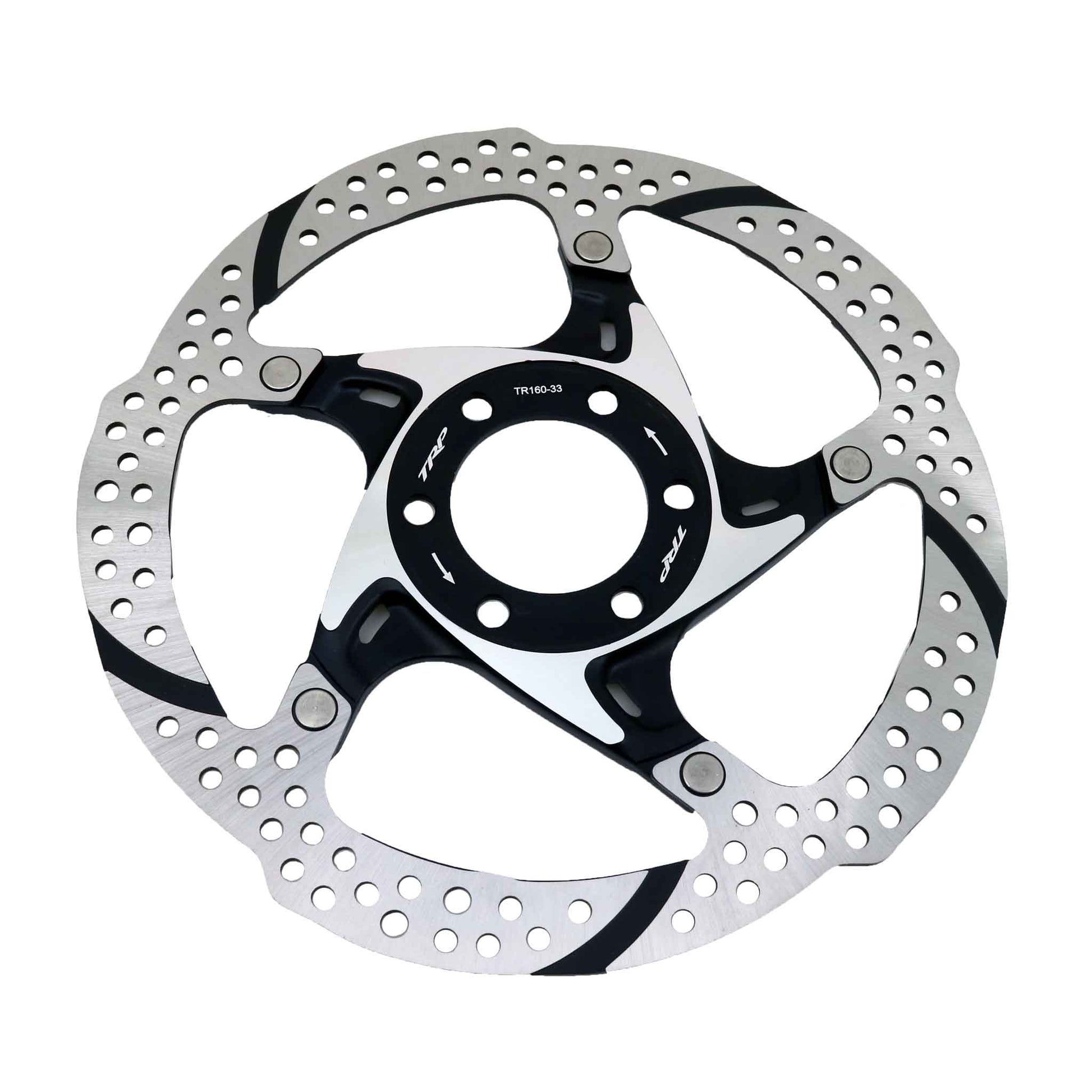 TRP-33 Disc Brake Rotor - 140mm 6-Bolt 1.8mm Silver/Black