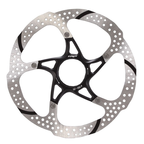 TRP-25 Disc Brake Rotor - 180mm Center Lock 1.8mm Silver/Black