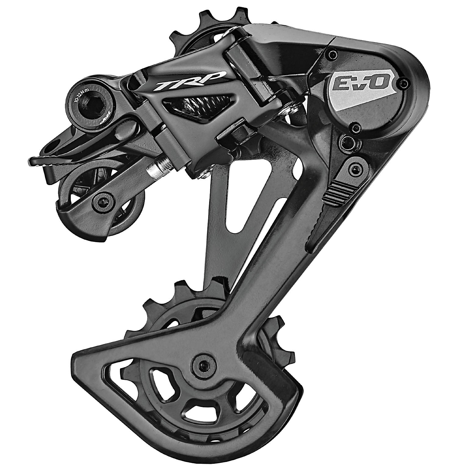 TRP RD-M9050-L EVO12 Rear Derailleur - 12-Speed Long Cage 52t Max Clutched Carbon Outer Cage BLK/Silver