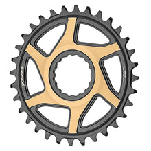TRP CR-M9050 Boost Direct Mount Chainring - 34t 12-Speed CINCH Mount 3mm Offset 7075-T6 Aluminum Sandblasted BLK/Gold