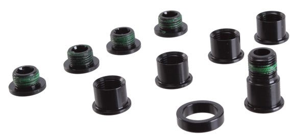 SRAM Red 22 Chainring Bolt Set Fits Force 22 Rival 22~ 5 bolts 4 nuts 1 spacer