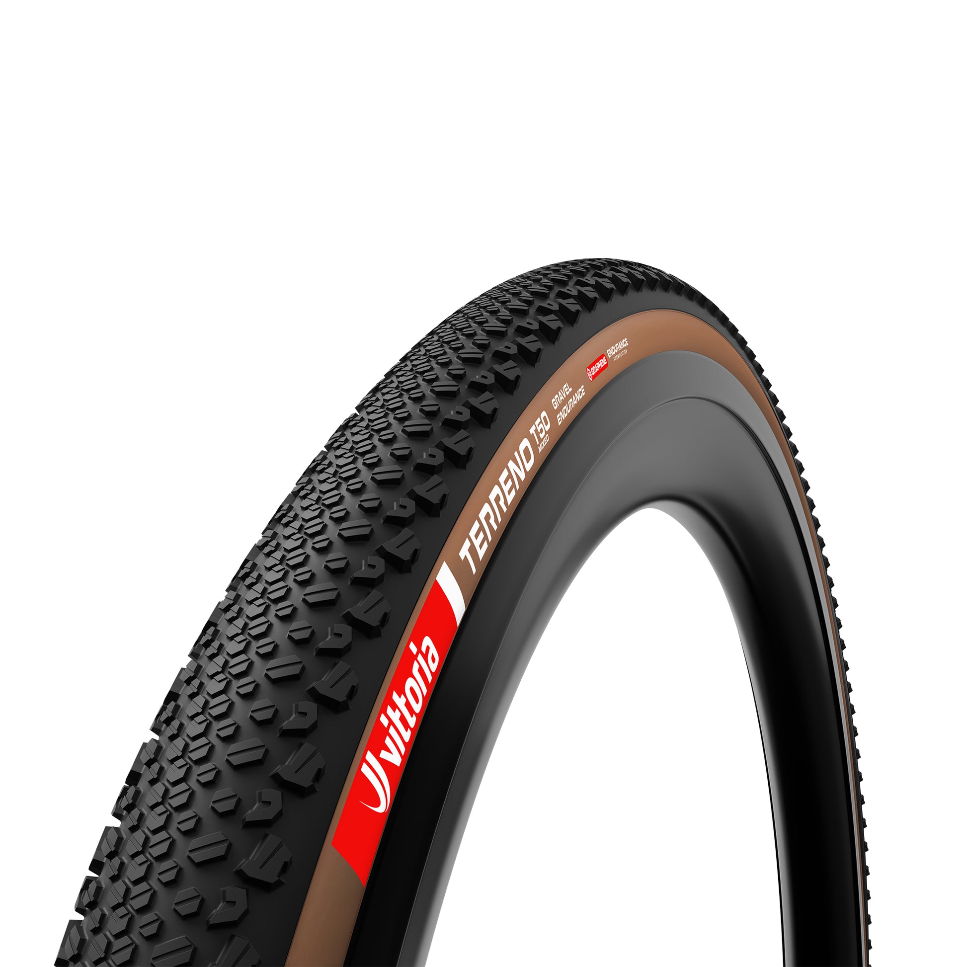 Vittoria Terreno T50 Mixed Tire - 700 x 40 Tubeless Folding Brown Gravel Endurance Graphene G2.0