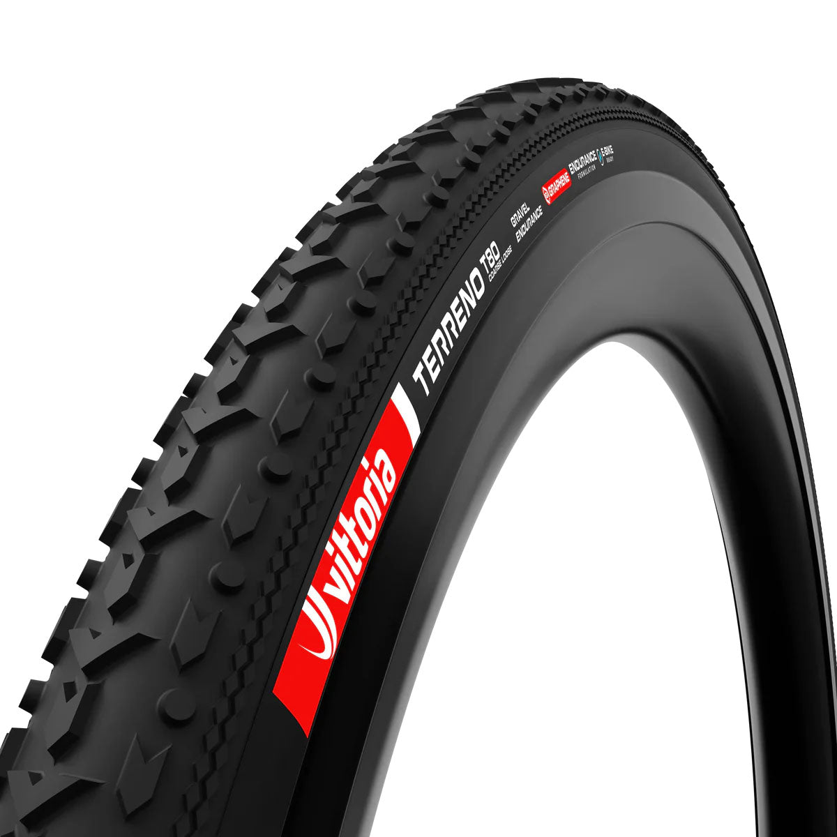 Vittoria Terreno T80 Coarse Loose Tire - 700 x 50 Tubeless Folding BLK Gravel Endurance Graphene G2.0