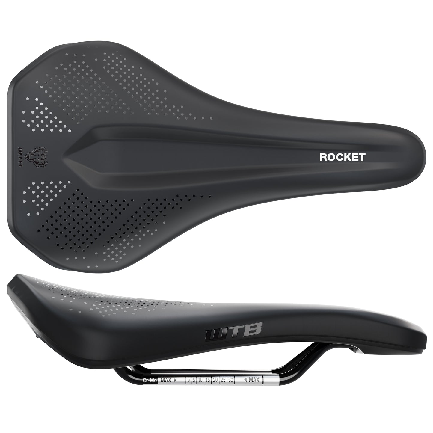 WTB Rocket Saddle - Chromoly Black Medium Fusion Form