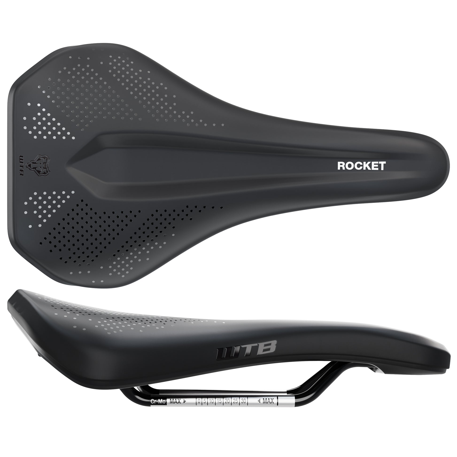 WTB Rocket Saddle - Chromoly Black Medium Fusion Form
