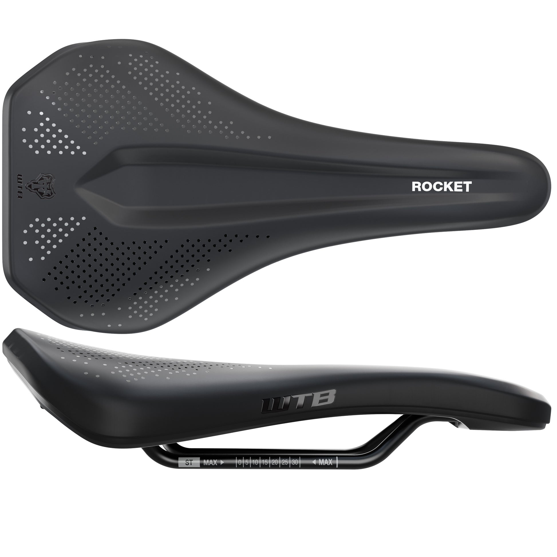 WTB Rocket Saddle - Steel Black Medium Fusion Form