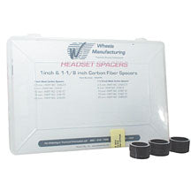 Wheels Manufacturing Carbon Headset Spacer Kit - 1-1/8" Assorted 62pcs Gloss