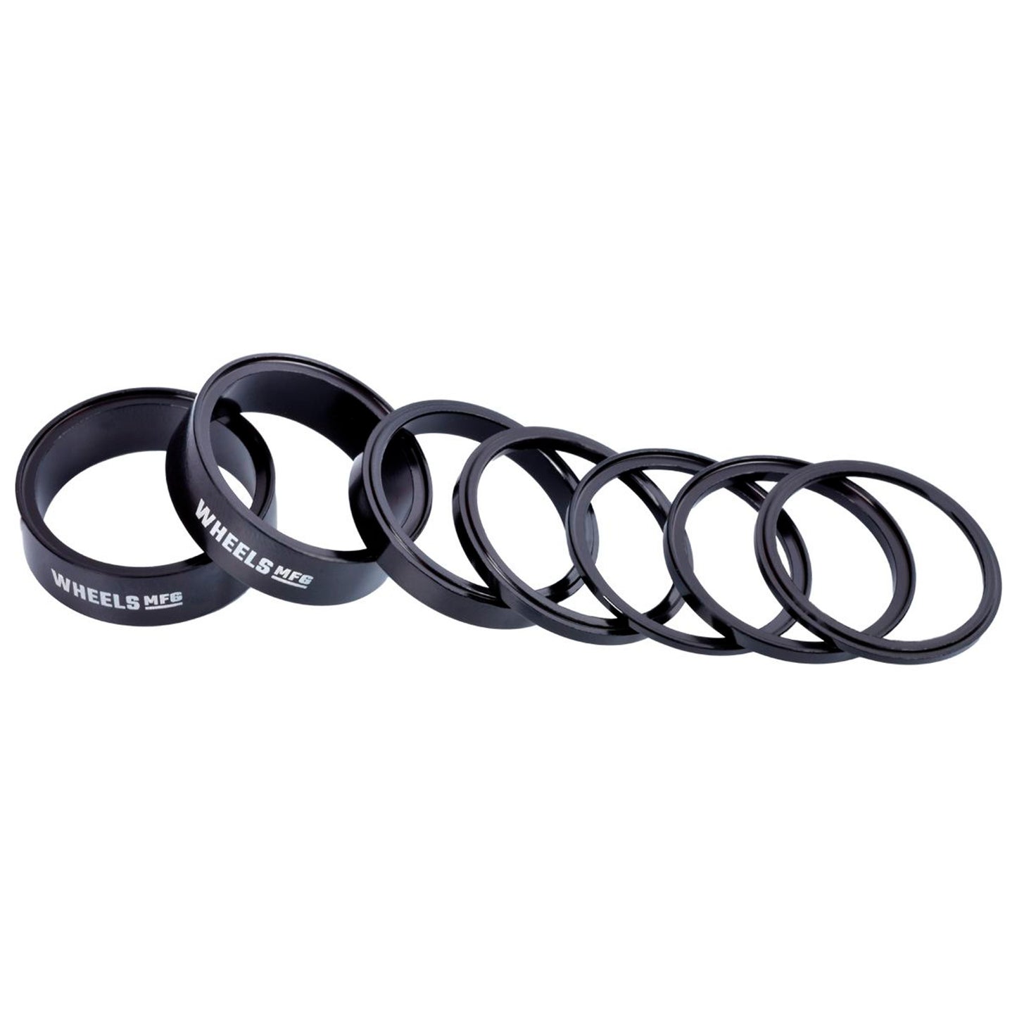Wheels Manufacturing StackRight Headset Spacer Kit - Black