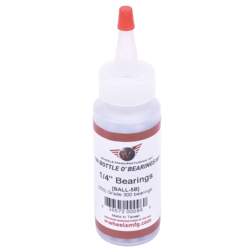Wheels Manufacturing Grade 300 1/4" Loose Ball Bearing: Bottle of 250