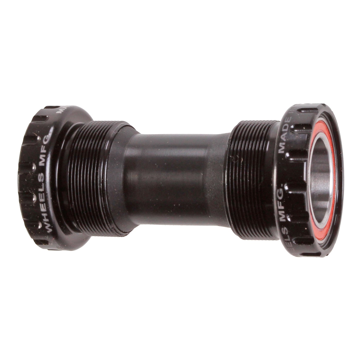 Wheels Manufacturing BSA Bottom Bracket - Shimano MTB Angular Contact Bearings BLK Cups