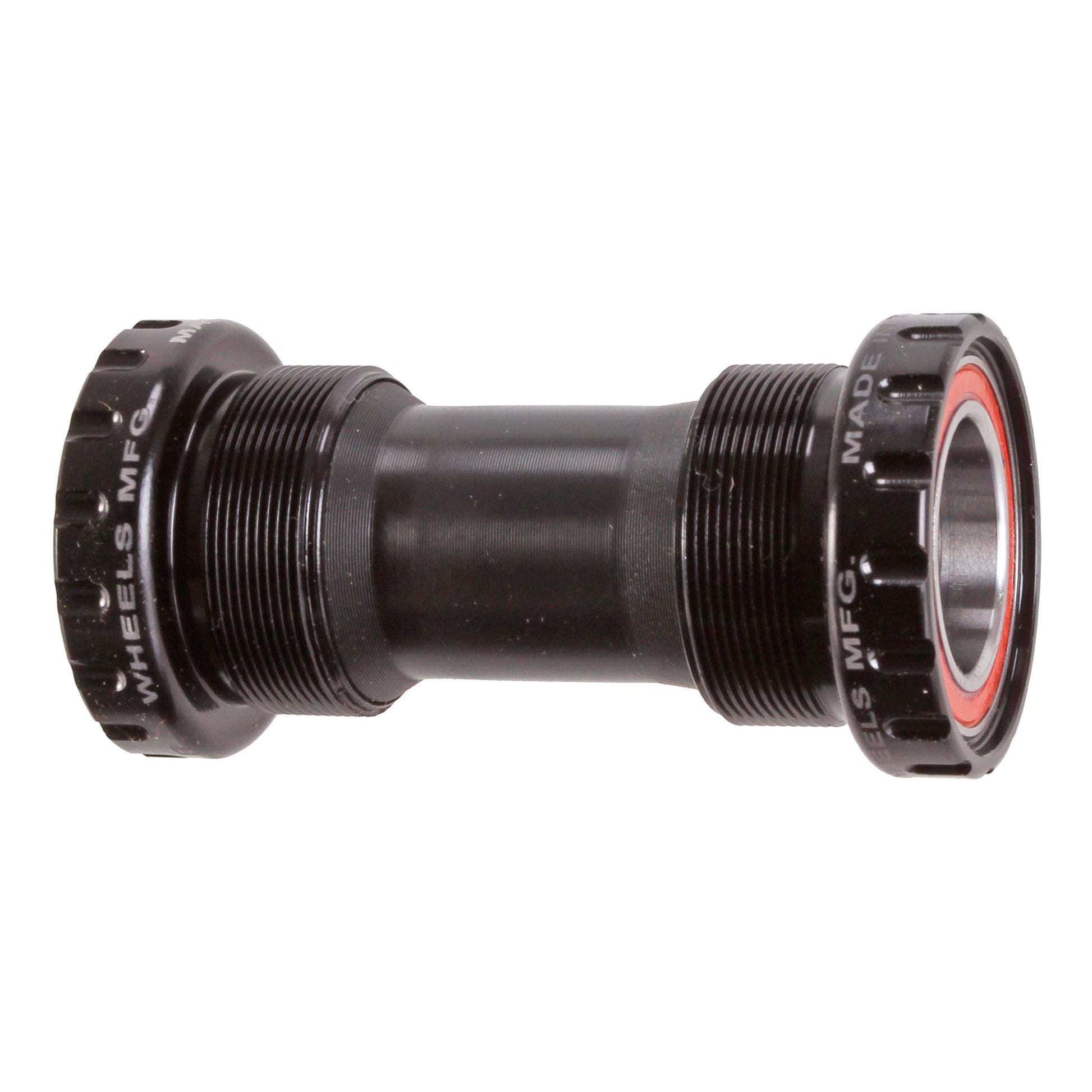 Wheels Manufacturing BSA Bottom Bracket - Shimano MTB Angular Contact Bearings BLK Cups
