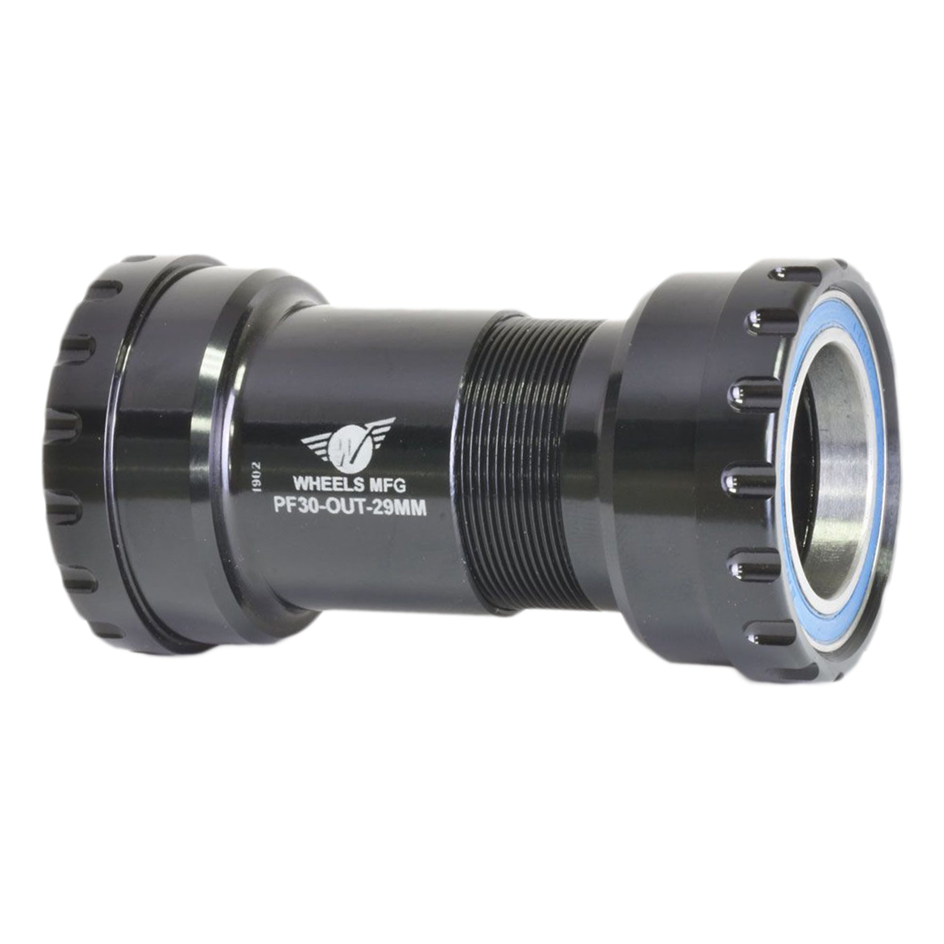 Wheels Manufacturing PressFit 30 Outboard Bottom Bracket 29mm Bearing ID SRAM DUB ABEC-3 Bearings BLK Cups